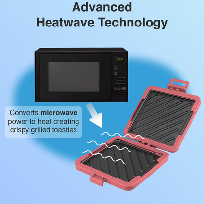 Laser Microwave Toastie Maker Flamingo Pink - Image 6