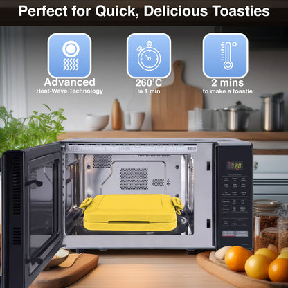 Laser Microwave Toastie Maker Smiley Face - Image 2