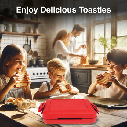 Laser Microwave Toastie Maker with Heatwave Tech Red - Image 5