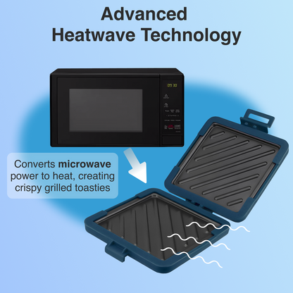 Laser Heatwave Tech Microwave Toastie Maker Blue - Image 4