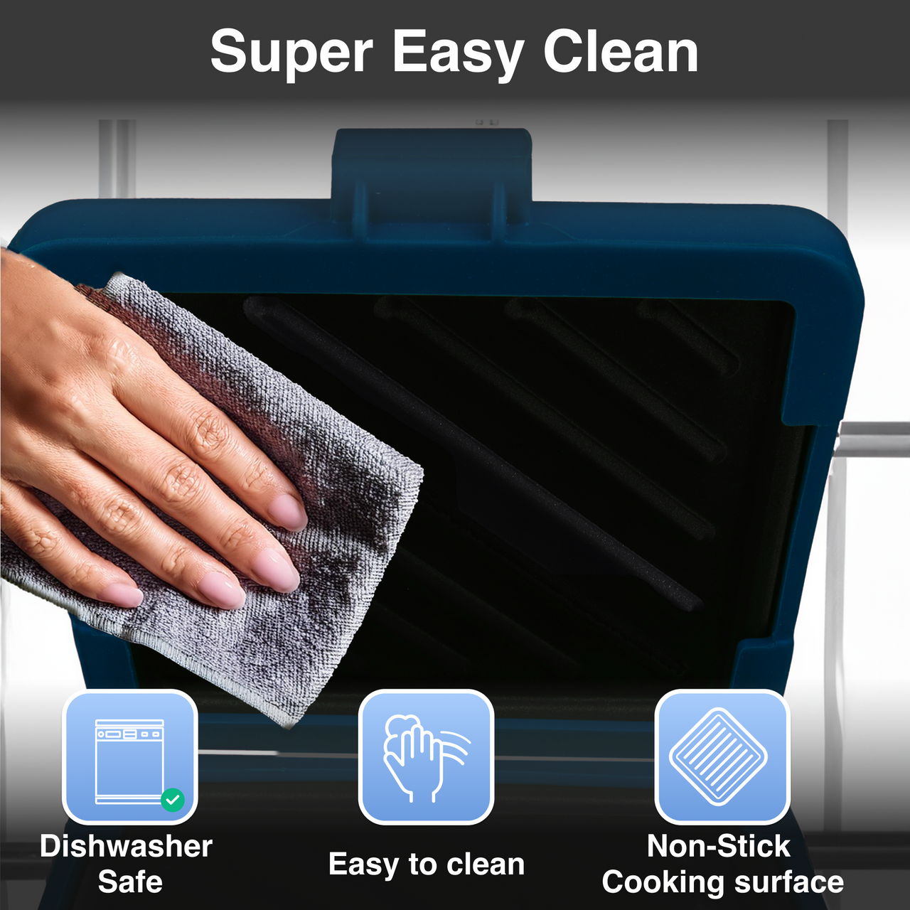 Laser Heatwave Tech Microwave Toastie Maker Blue - Image 7