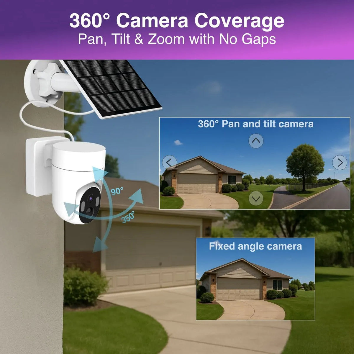 Connect Outdoor 2K Camera with Solar Panel - Image 2
