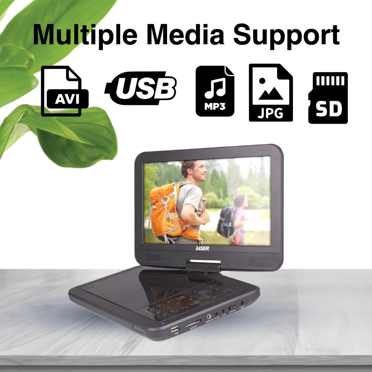 Laser 10” Portable DVD Player with Anti-Skip Technology - Image 5