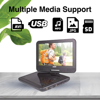 Laser 10” Portable DVD Player with Anti-Skip Technology - Image 5