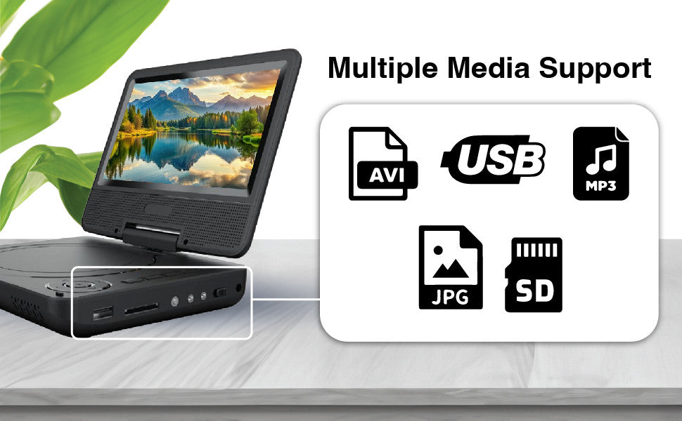 Laser Portable DVD Player 7 inch - Image 3