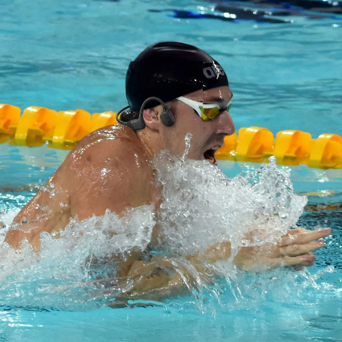 Laser Bone Conduction Headphones for Swimming Black - Image 3