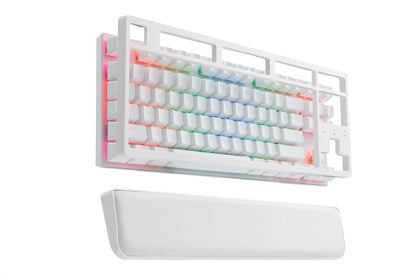 G-TEK Cyborg 87-Key Wired Bluetooth Keyboard White - Image 5