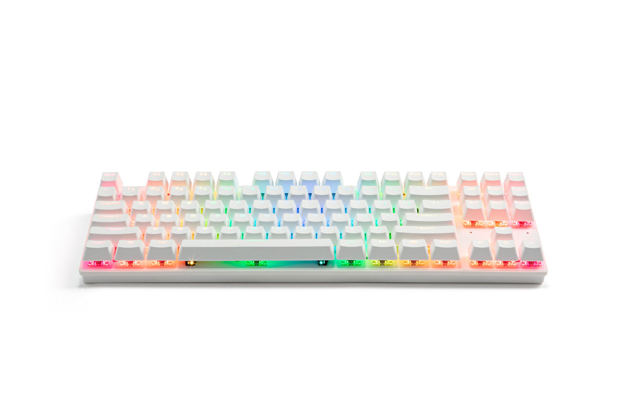 G-TEK Cyborg 87-Key Wired Bluetooth Keyboard White - Image 7