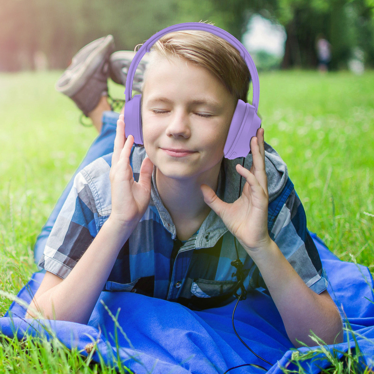 Laser Volume Limited ANC Kids Headphones Lilac - Image 4
