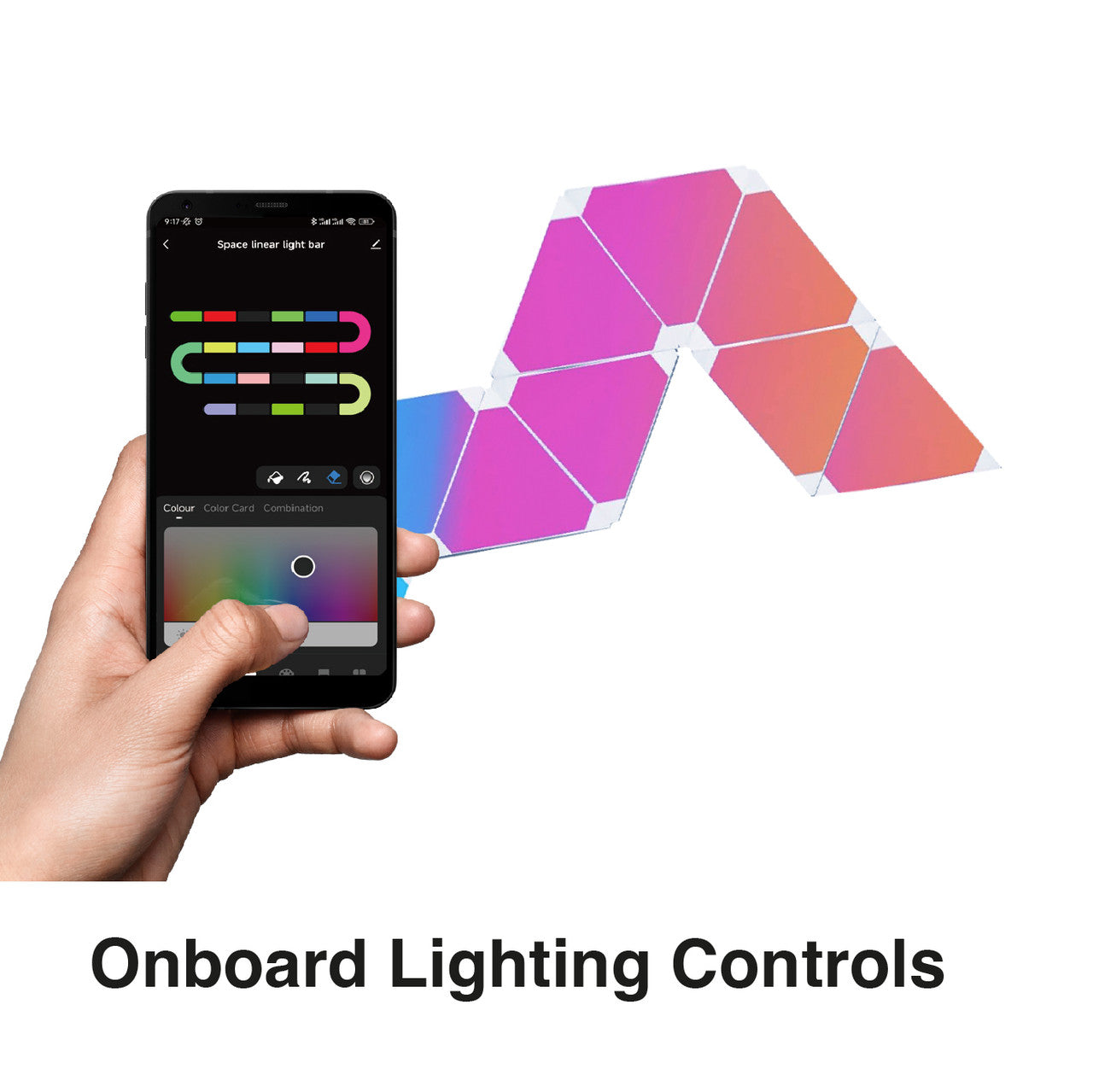 Laser Smart DIY Triangle Light WiFi RGB 10-Pack - Image 3