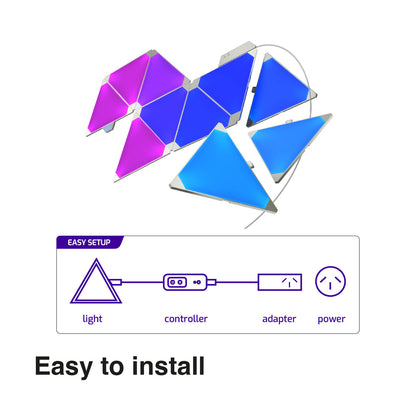 Laser Smart DIY Triangle Light WiFi RGB 10-Pack - Image 6