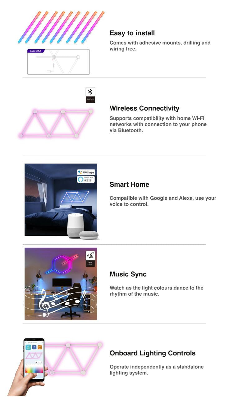 Laser Smart AmbiColour Light Bars RGB WiFi - Image 5