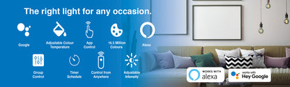 Laser 10W Smart RGB Bulb E27 - App & Voice Control - Image 2