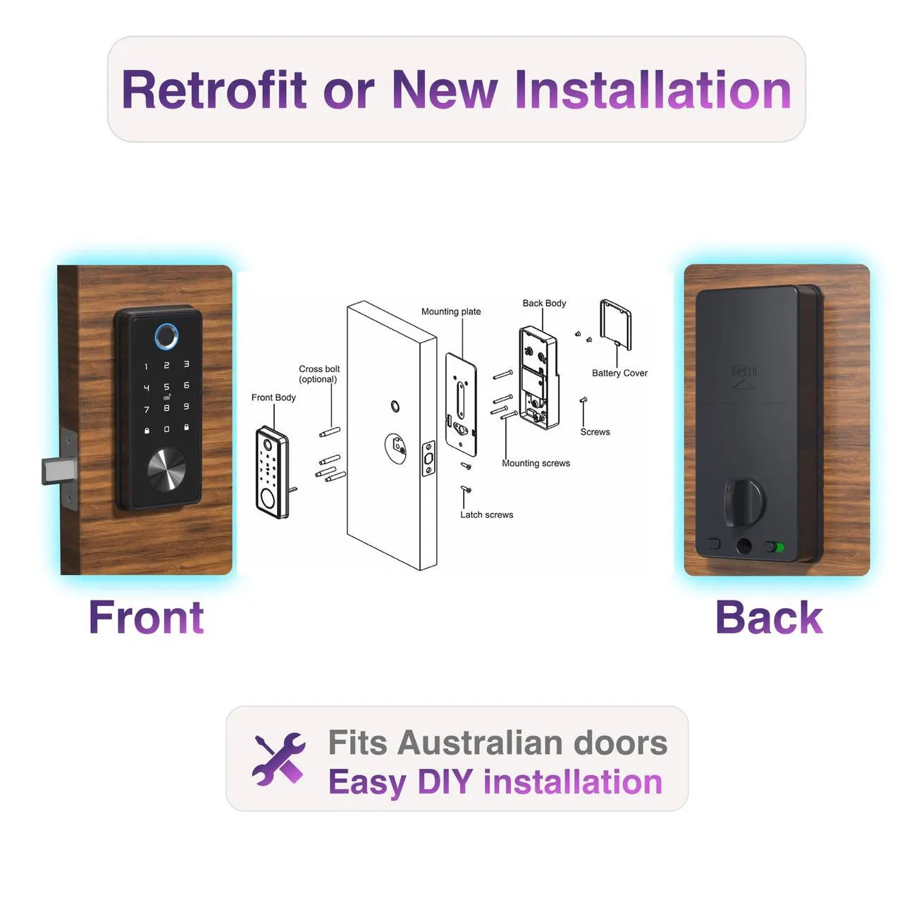 Laser Smart Home Smart Deadbolt Keyless Entry - Image 7