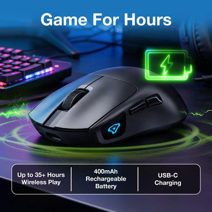 Wireless Gaming Mouse 7200 DPI - Black - Image 3