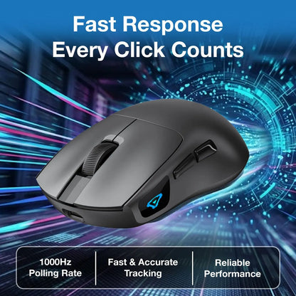 Wireless Gaming Mouse 7200 DPI - Black - Image 4