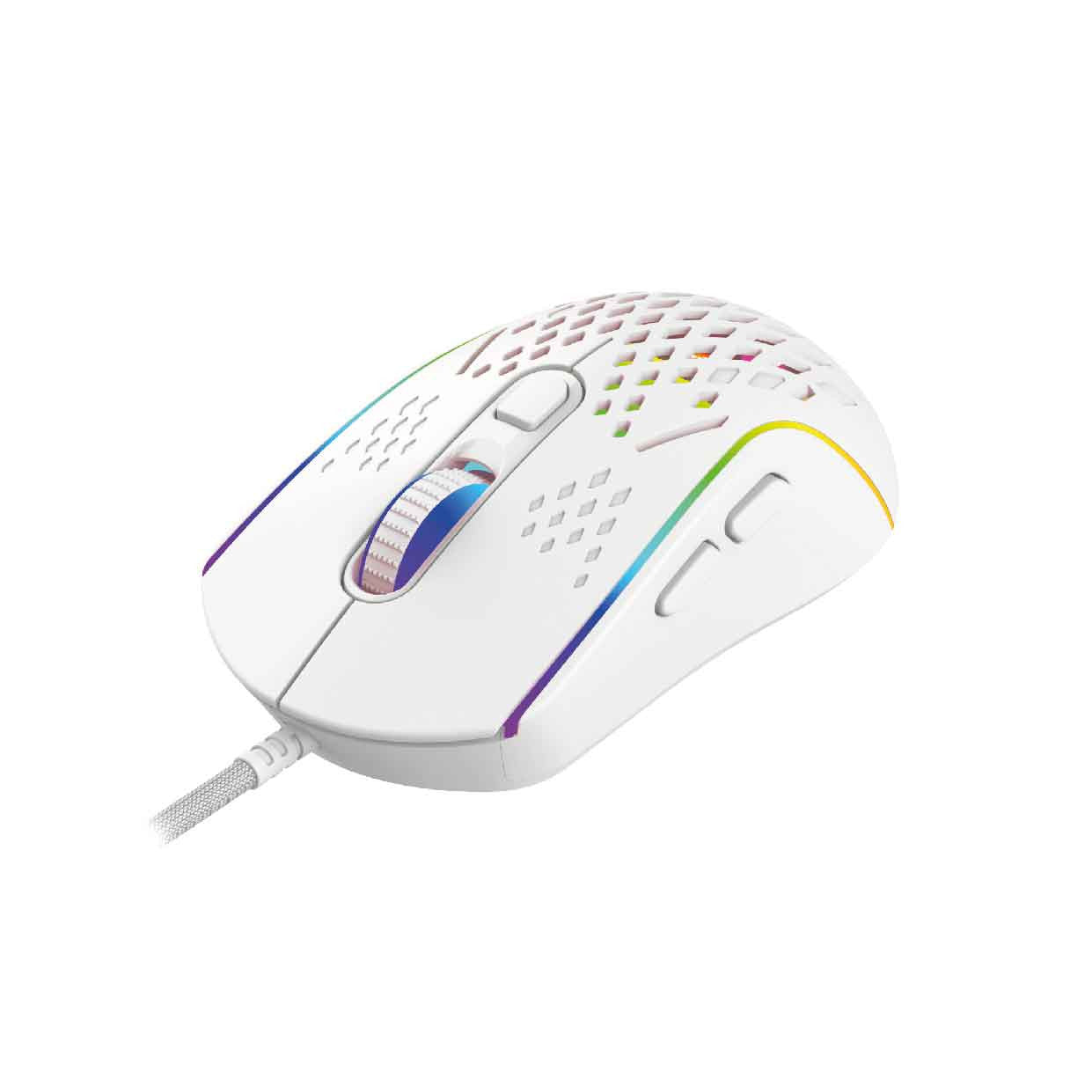 Laser RGB Lightweight Gaming Mouse White - Image 9