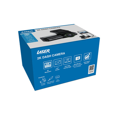 Laser 2K Dash Camera WiFi App Control Black - Image 5