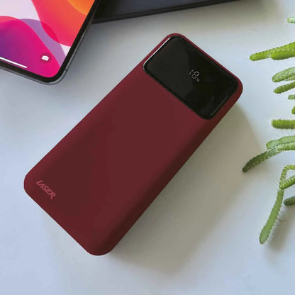 Laser 10000mAh Powerbank 18W PD with LED Indicator Red - Image 4