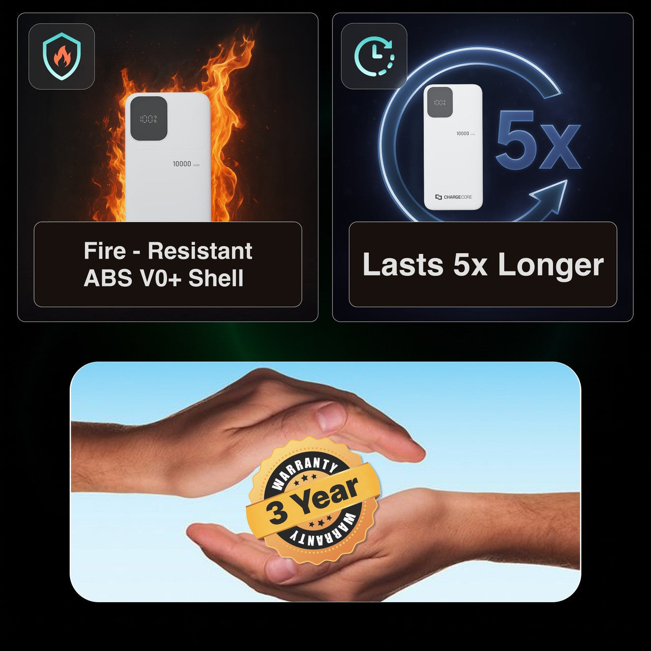 ChargeCore SafeCharge Max 10K - White - Image 3