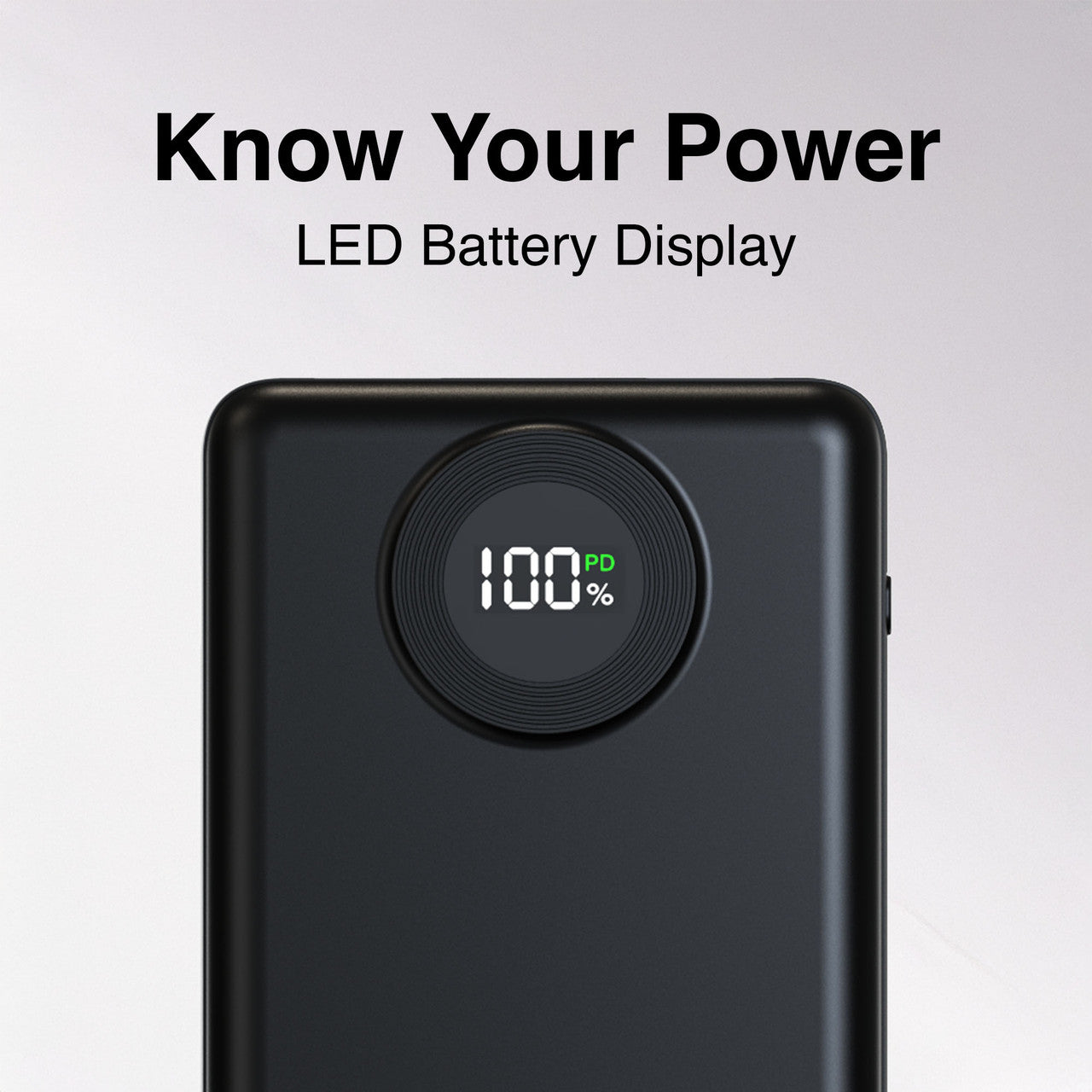 Laser 20000mAh Powerbank Battery Display Black - Image 7