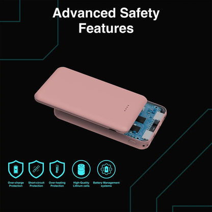 Laser 5000mAh Compact Portable Power Bank - Clay - Image 6