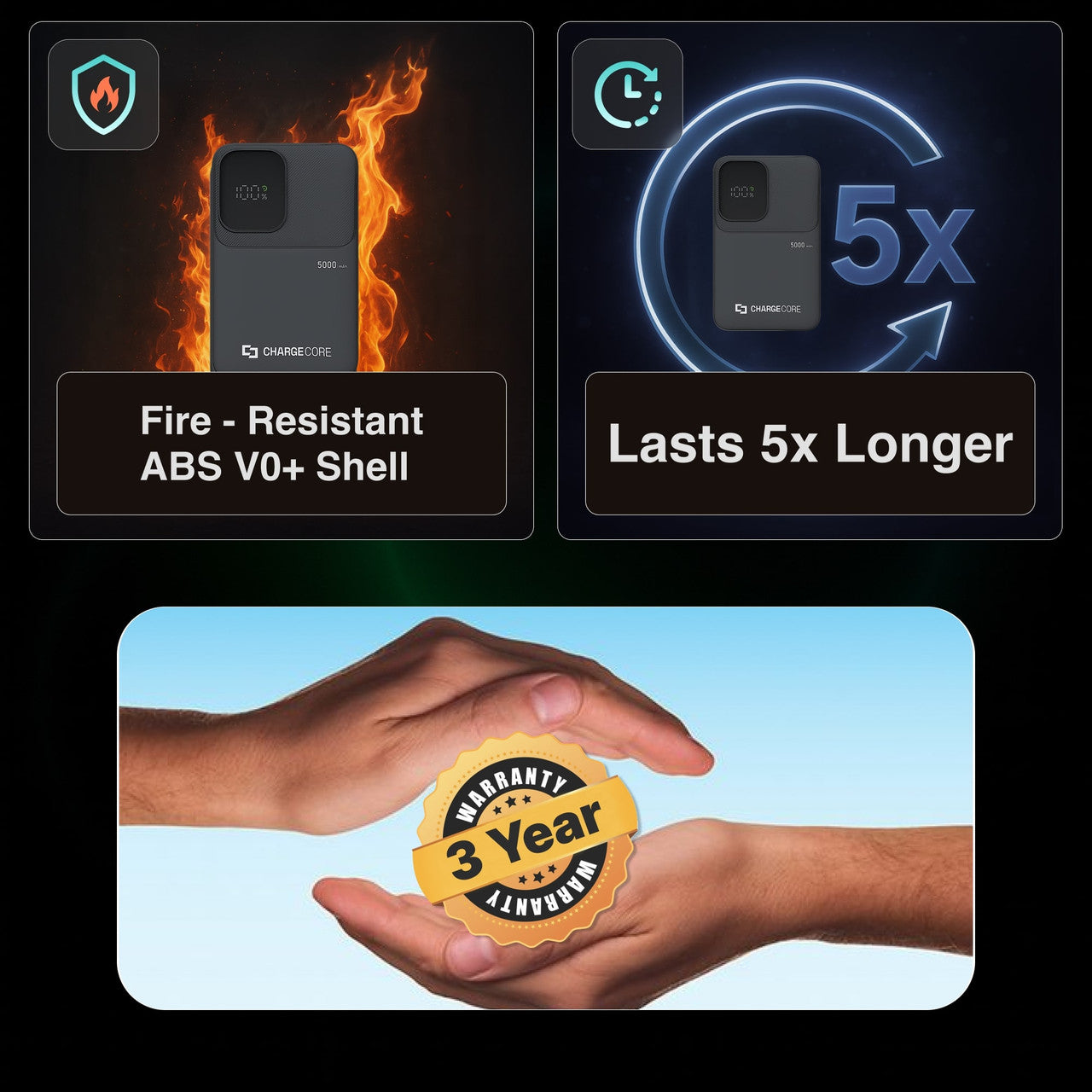 ChargeCore SafeCharge Max 5K - Black - Image 5