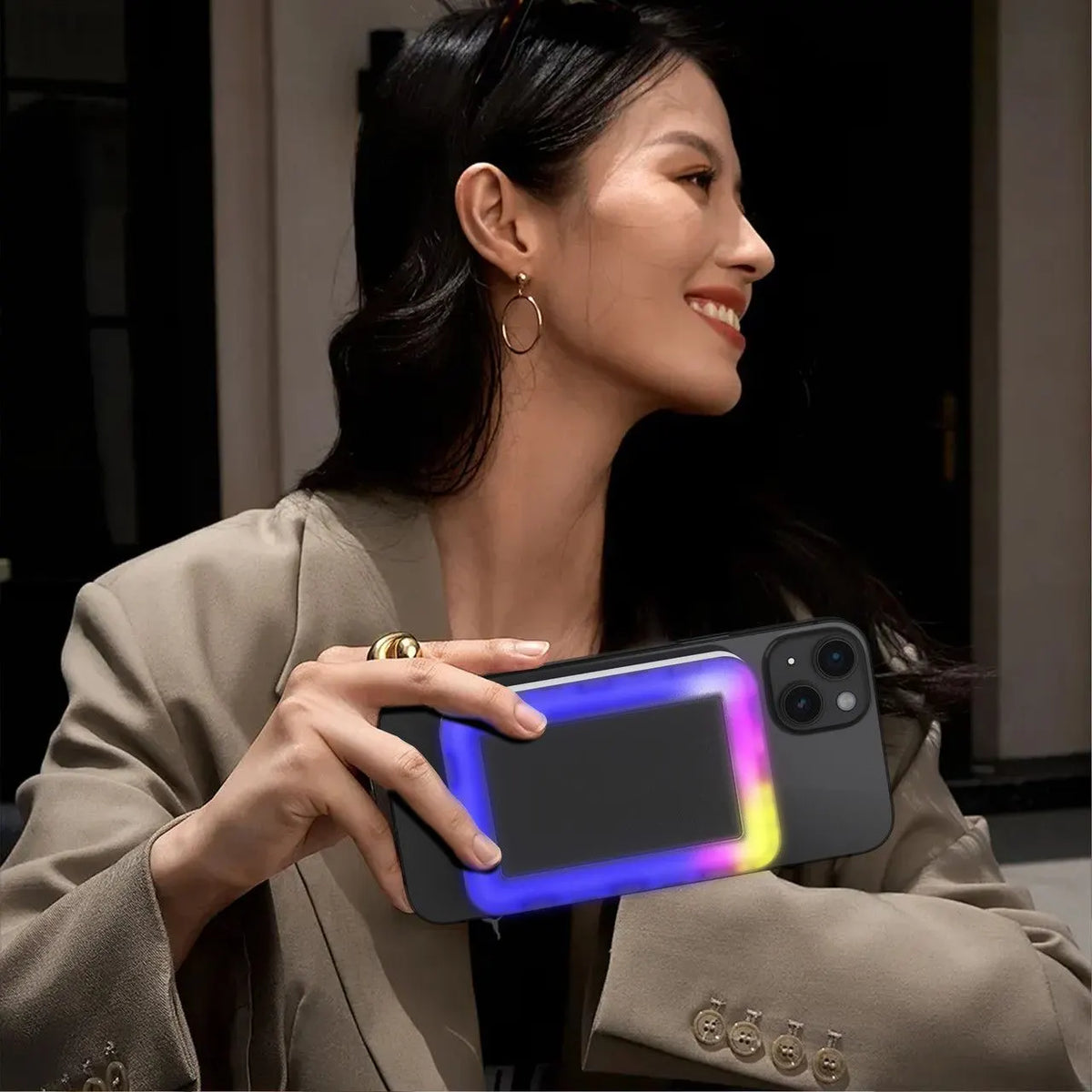 Laser ChargeCore 5000mAh Selfie Powerbank - White - Image 8