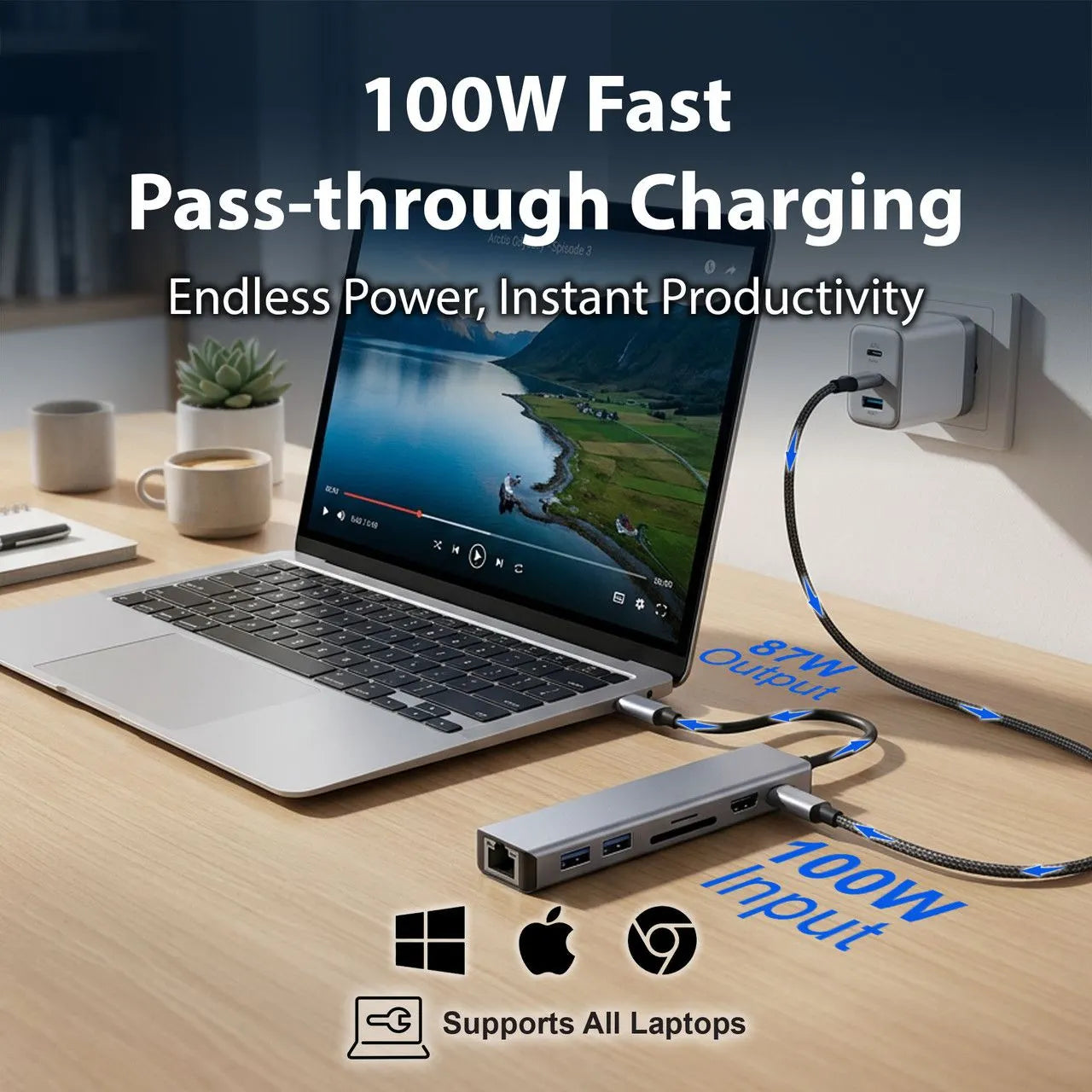 Laser USB-C 7 Port Hub with HDMI and Ethernet - Image 4