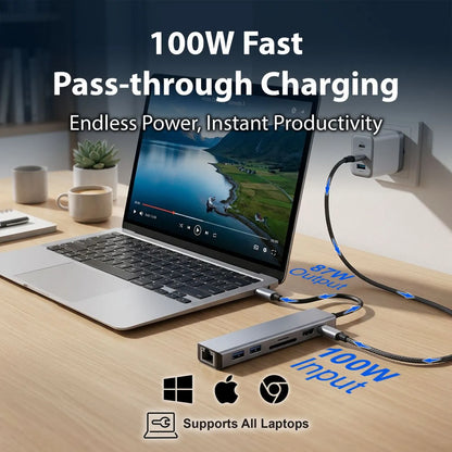 Laser USB-C 7 Port Hub with HDMI and Ethernet - Image 4