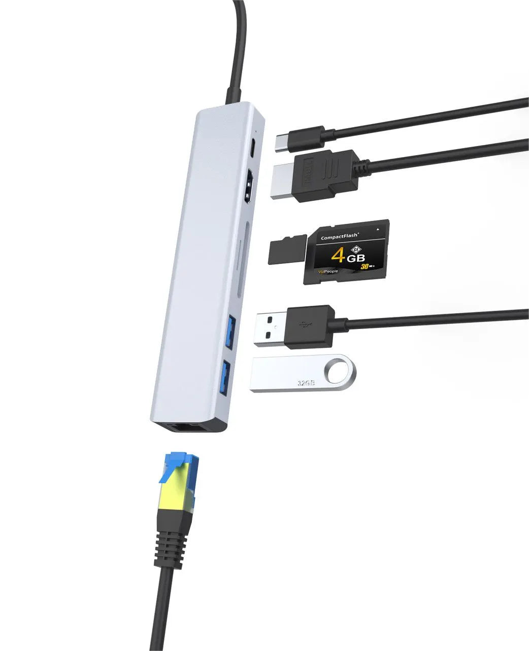 Laser USB-C 7 Port Hub with HDMI and Ethernet - Image 8
