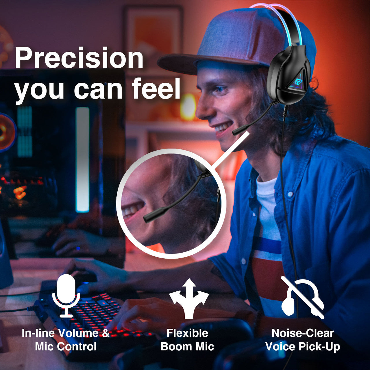 Laser RGB Infinity Wired Gaming Headphones - Image 3