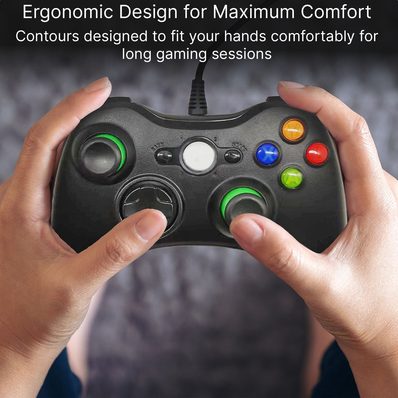Laser Gaming Wired PC Controller - Black - Image 6