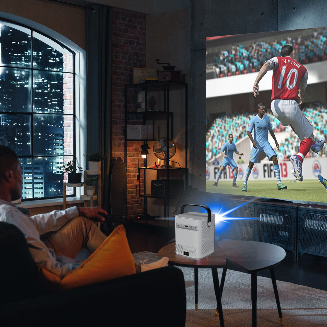 Laser Cube Android Projector with 120in Screen - Image 5