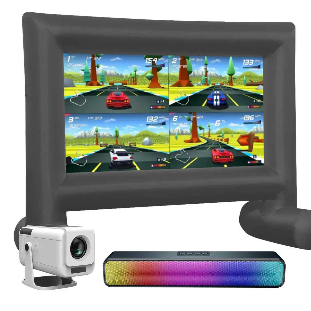 Laser Precision Outdoor Gaming Projector Bundle