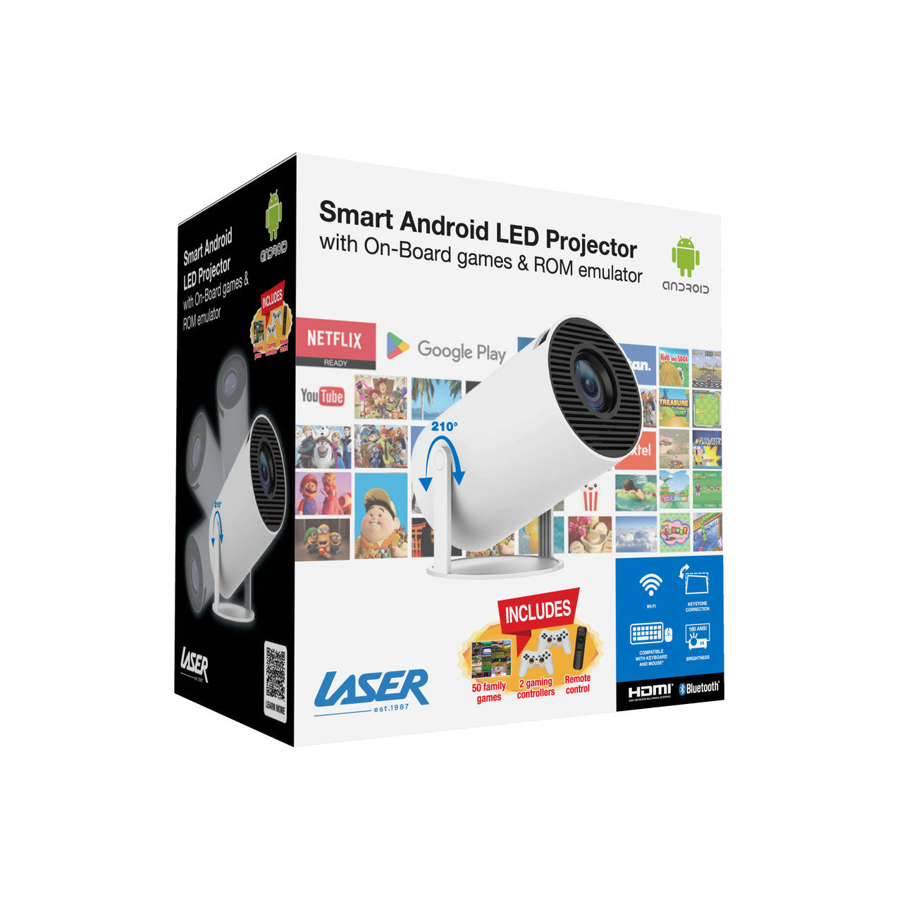 Laser Smart Projector with Games White - Image 5