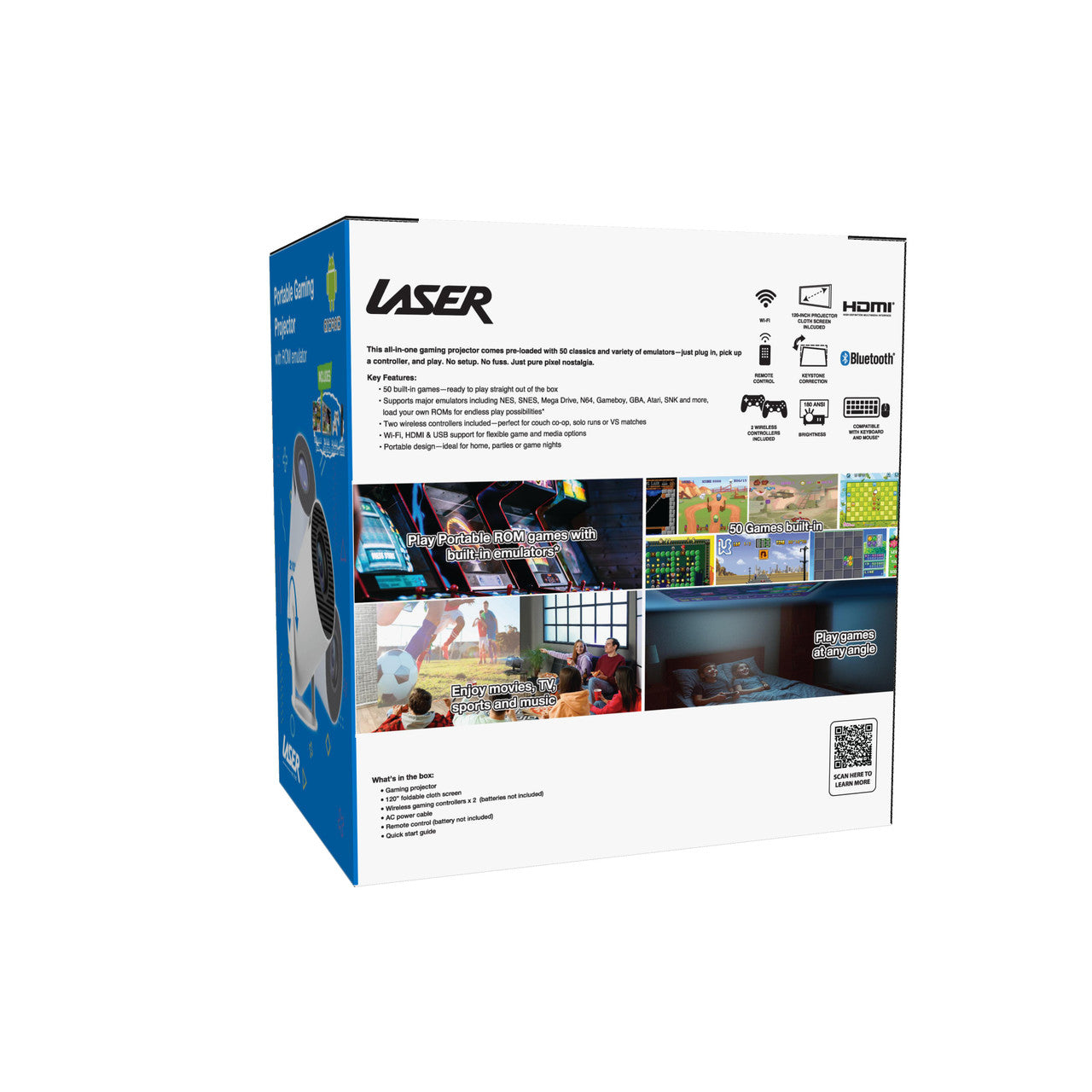 Laser Smart Projector 50 Games Two Controllers - Image 9