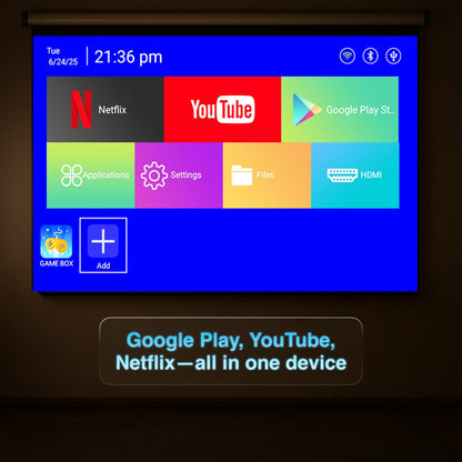 Smart Gaming Projector with 80 Games Dual Controllers - Image 6