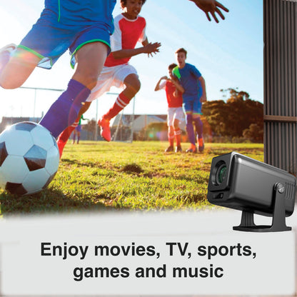 Laser 1080p Android Multi-Angle LED Projector Black - Image 5