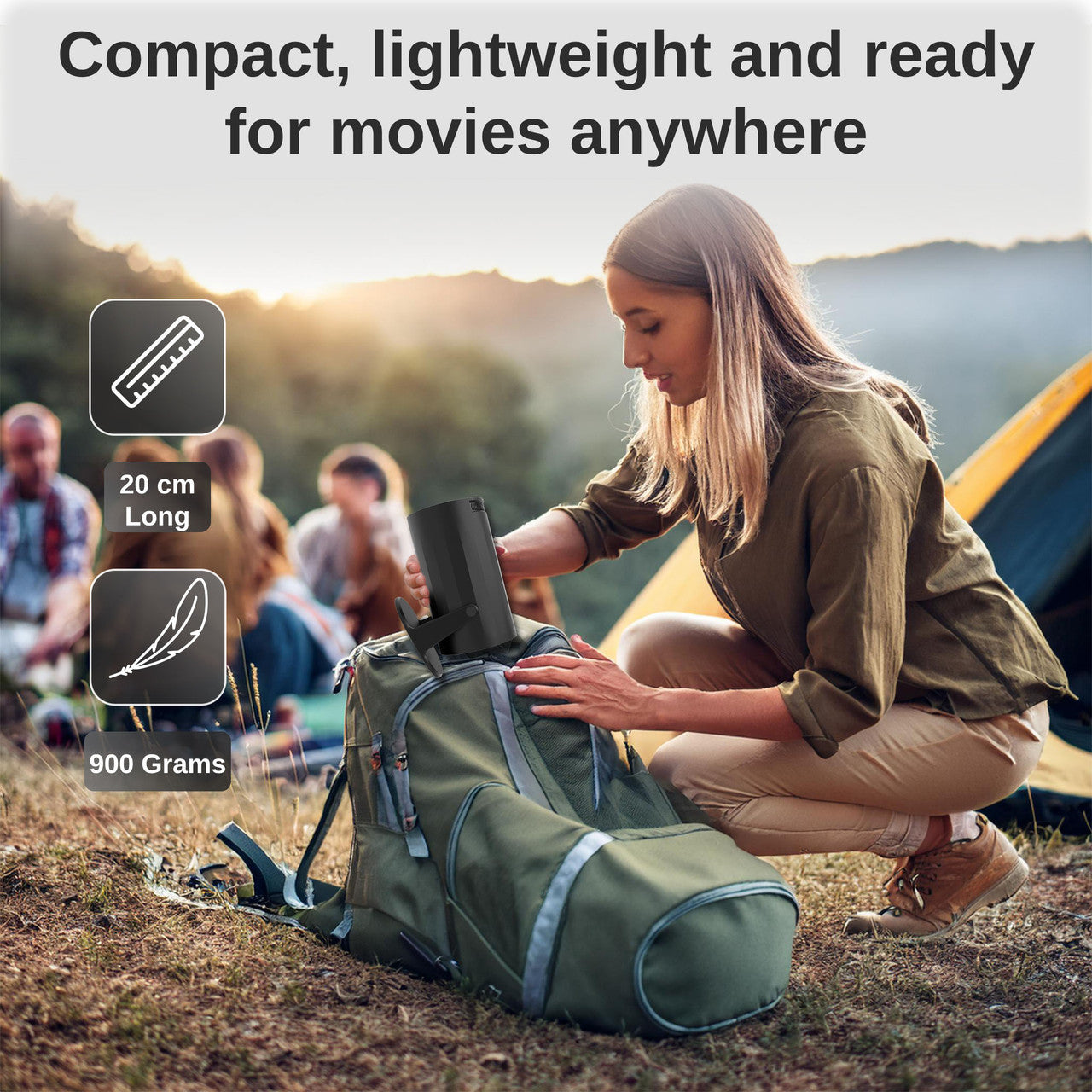 Laser Multi Angle Android LED Projector Black - Image 2