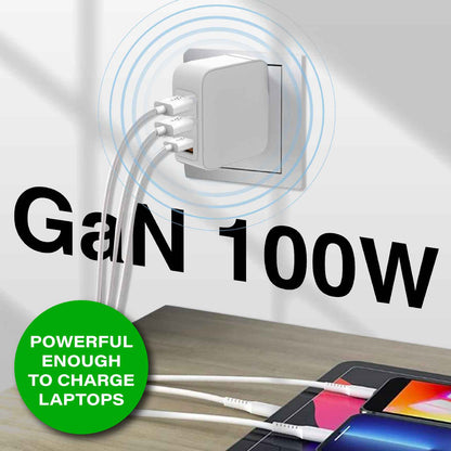 Laser 100W GaN USB-C and USB-A Wall Charger - Image 2