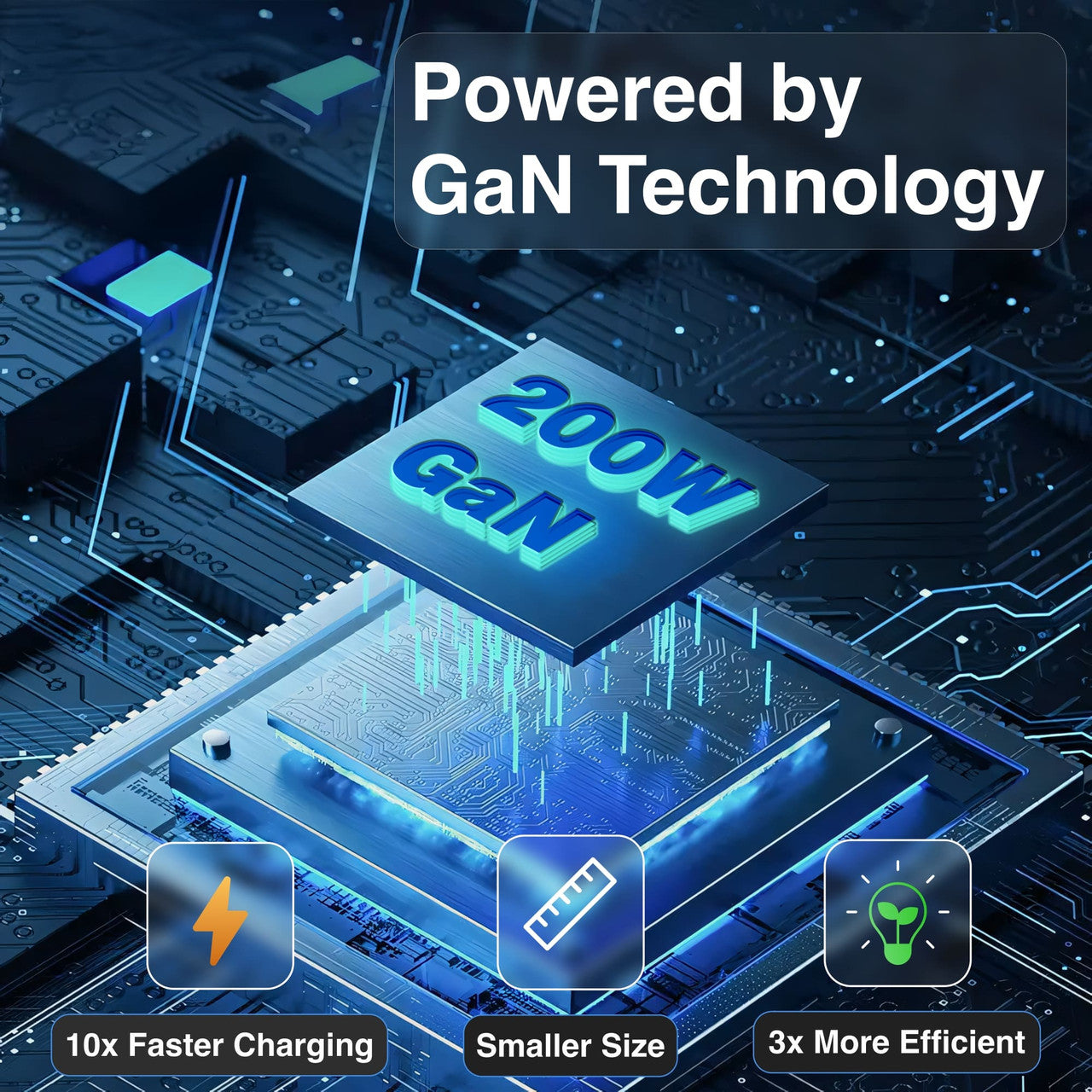 Laser PD3.0 200W GaN Wall Charger Black - Image 4