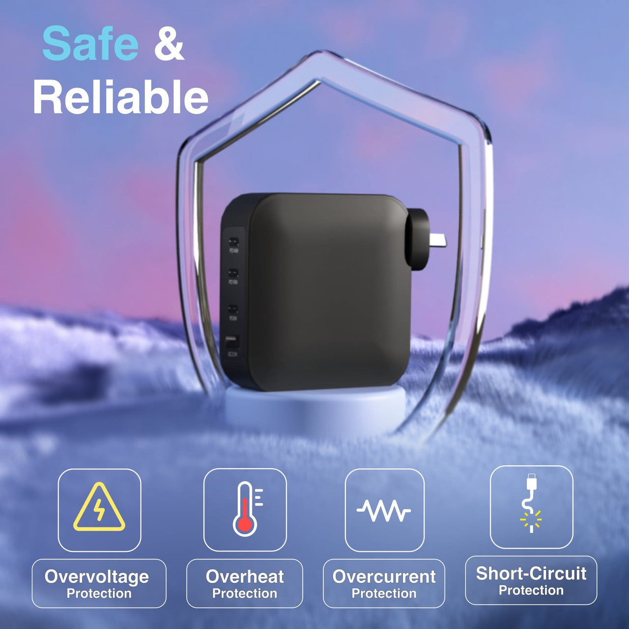Laser PD3.0 200W GaN Wall Charger Black - Image 5