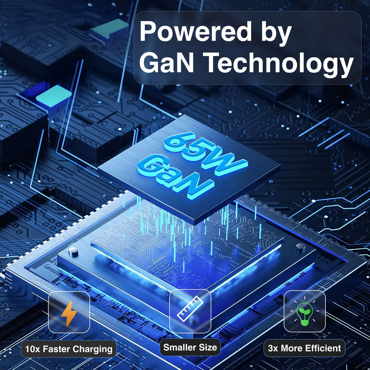 Laser 65W GaN Travel Charger with 4 Adaptors - Image 6