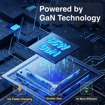 Laser 65W GaN Travel Charger with 4 Adaptors - Image 6