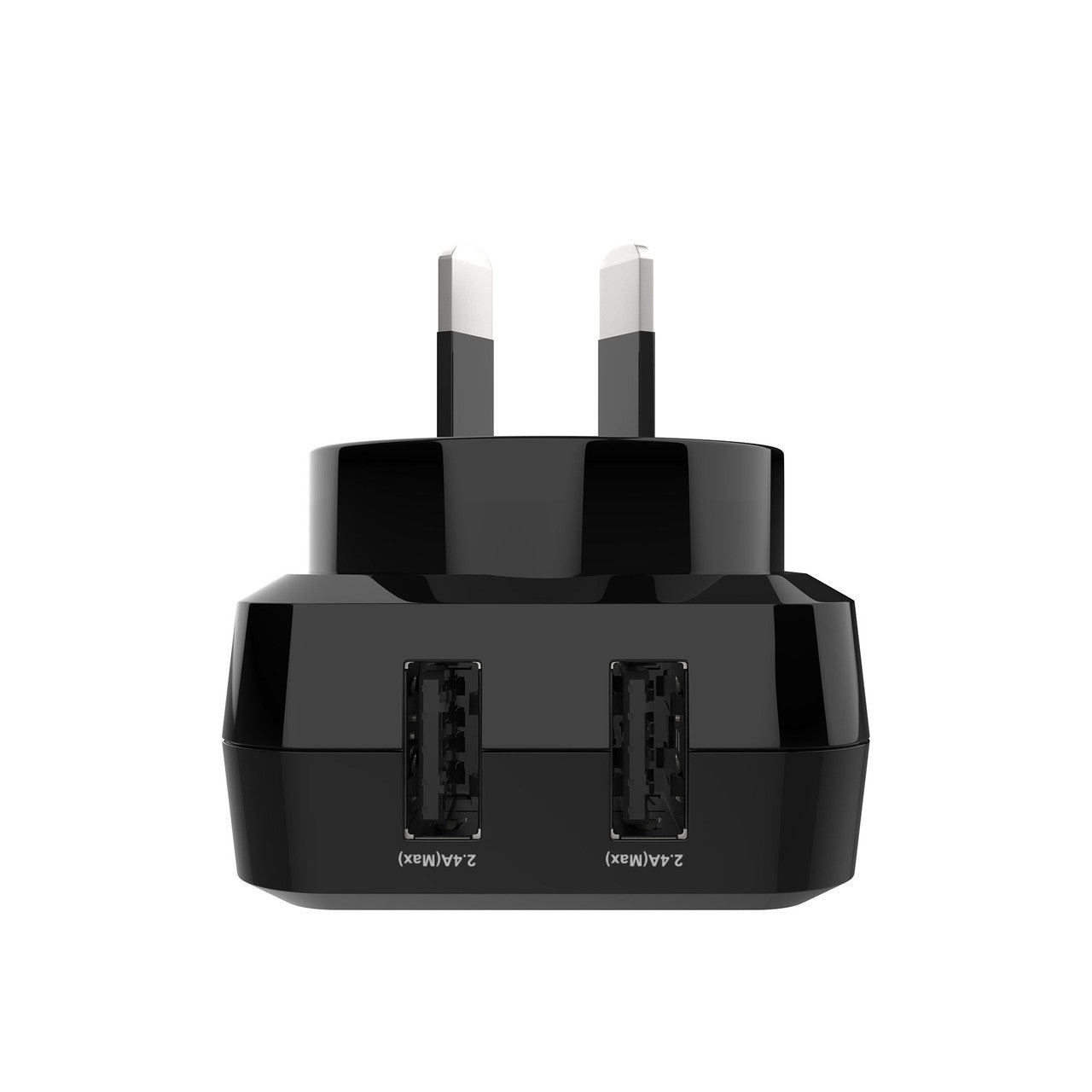 Laser Fast Charging Dual USB Wall Charger with 3 in 1 Cable - Black - Image 4
