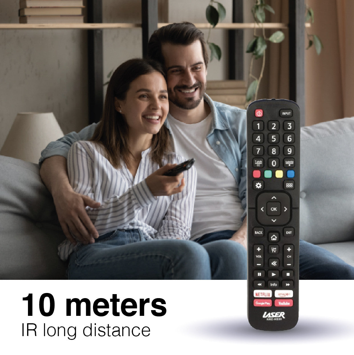 Laser Remote Control for Hisense TV Black - Image 2
