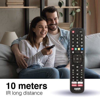 Laser Remote Control for Hisense TV Black - Image 2