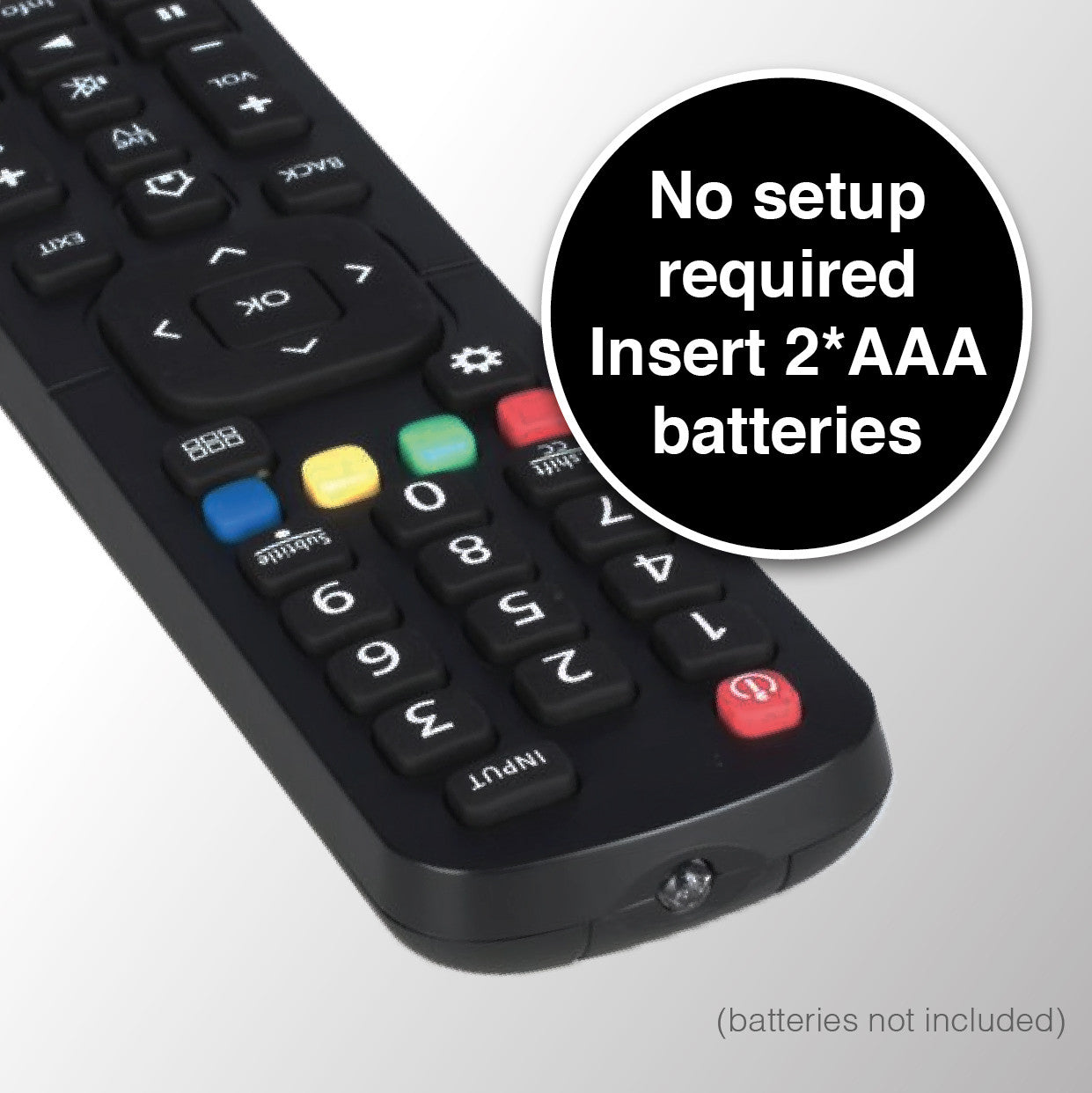 Laser Remote Control for Hisense TV Black - Image 4