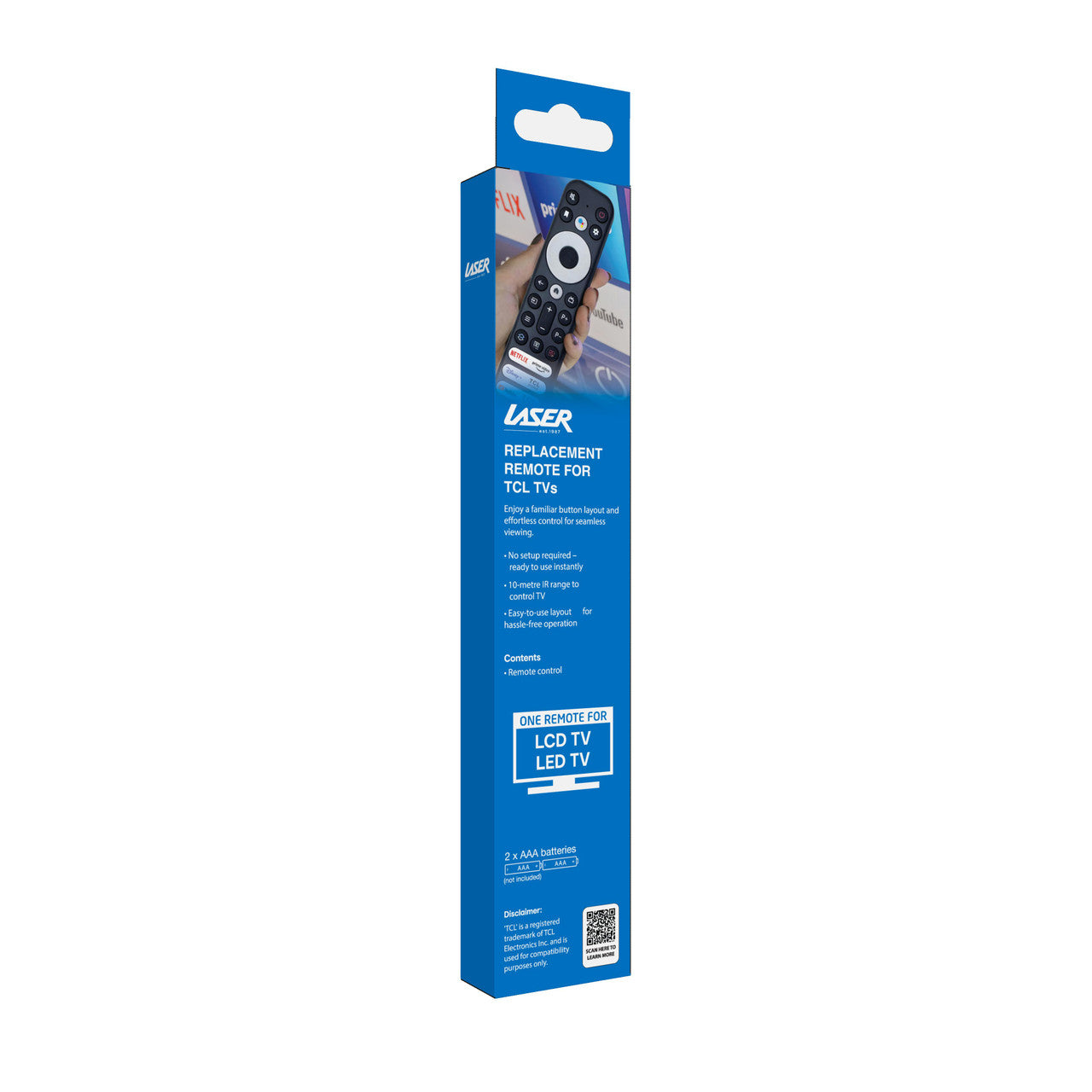 Laser Remote Control for TCL TVs - Black - Image 4
